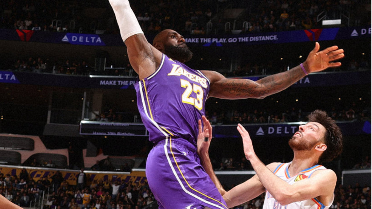 湖人110-119雷霆！里夫斯承认一事实，詹姆斯谈雷霆也把话挑明