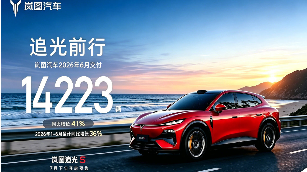 岚图汽车上半年交付76264辆 同比增长36% 全球化布局再提速