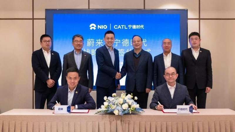 宁德时代与蔚来达成换电战略合作