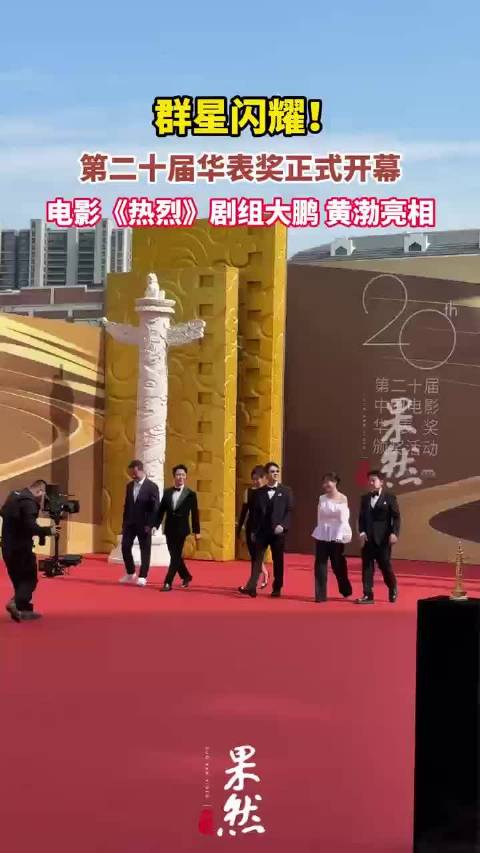 群星闪耀！第二十届中国电影华表奖正式开幕，电影《热烈》剧组大鹏、黄渤亮相