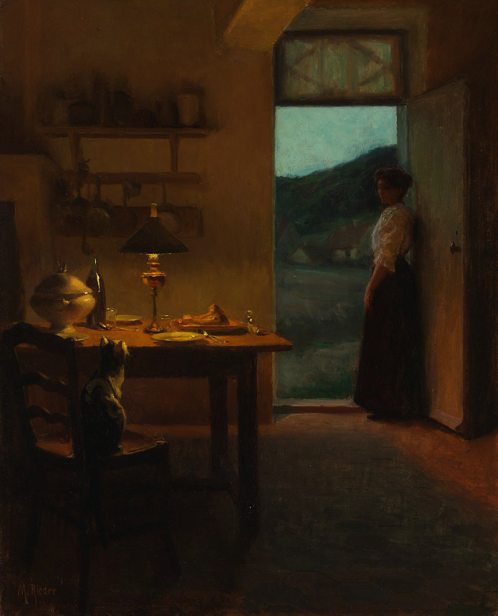 迷人的光影 法国画家 Marcel Rieder 1862 1942