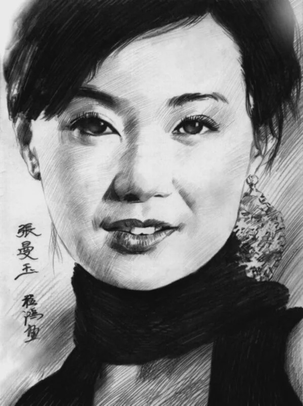 【美品】横手由男　作「大日妙香」肉筆・水彩鉛筆素描 美品】横手由男 作「大日妙香」肉筆・水彩鉛筆素描