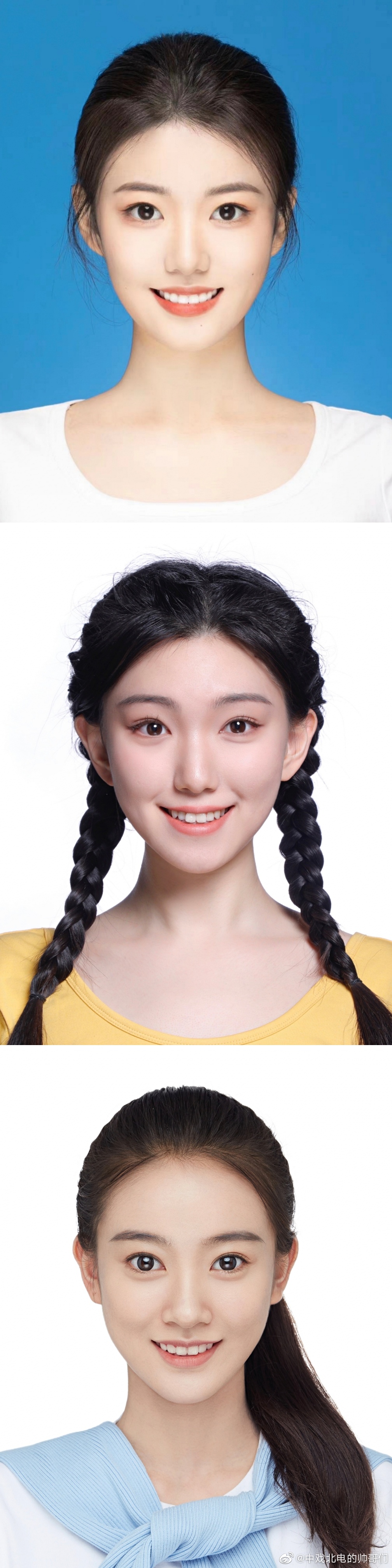 收集了一波今年的女生艺考证件照