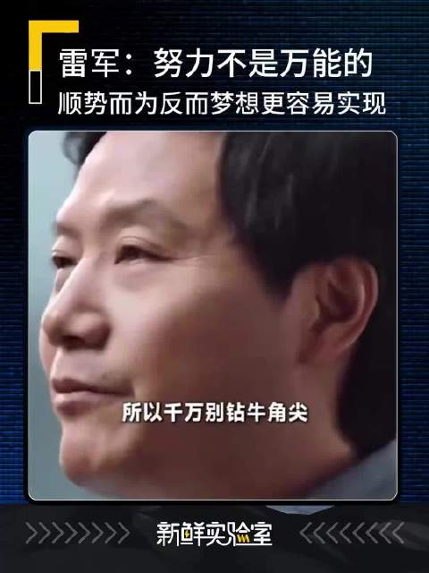 雷军：40岁才明白顺势而为更容易成功