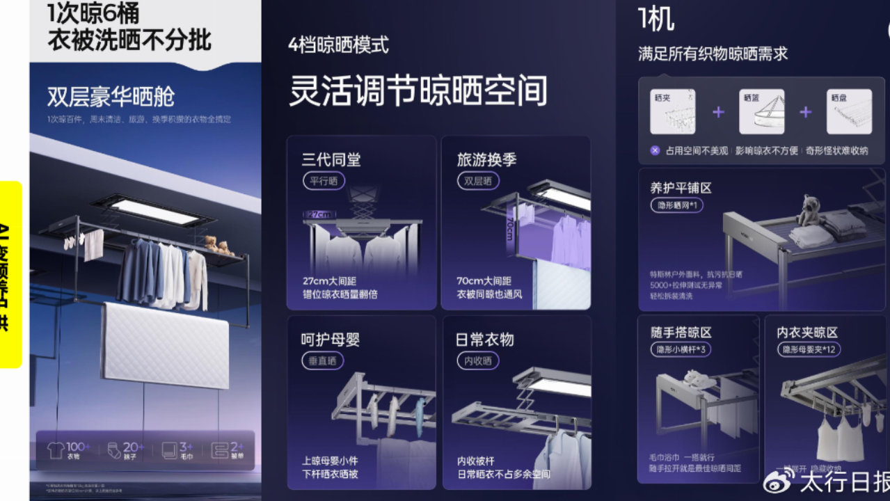 920爱宠公益硬核旗舰！139静音抗晃长效晾晒性能解析