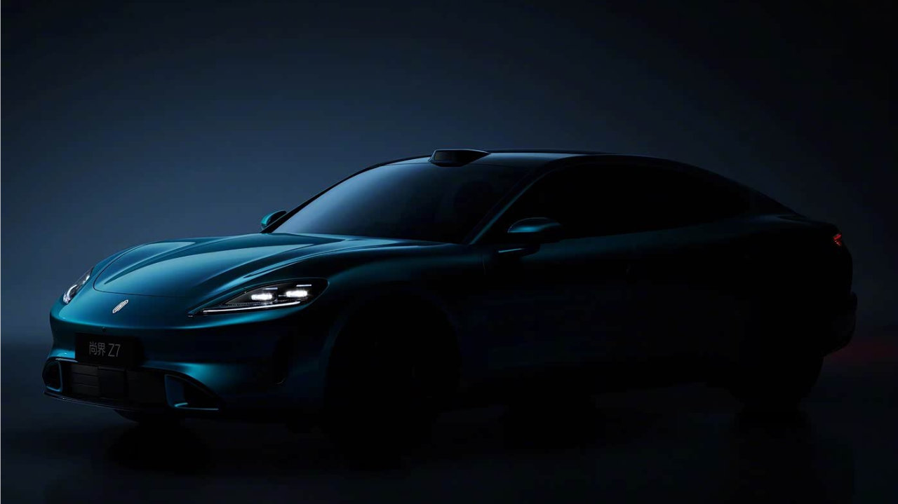 尚界Z7更多预告图发布，主打运动，依旧神似保时捷