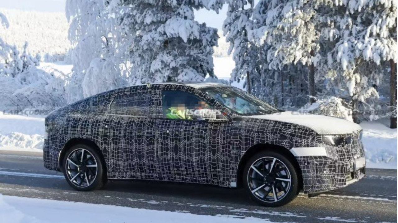 溜背轿跑造型，应该不是油改电！疑似2027款宝马iX4路测图曝光