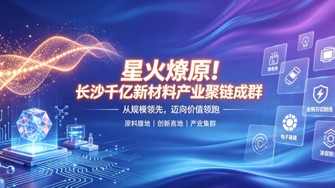 星火燎原！长沙千亿新材料产业聚链成群