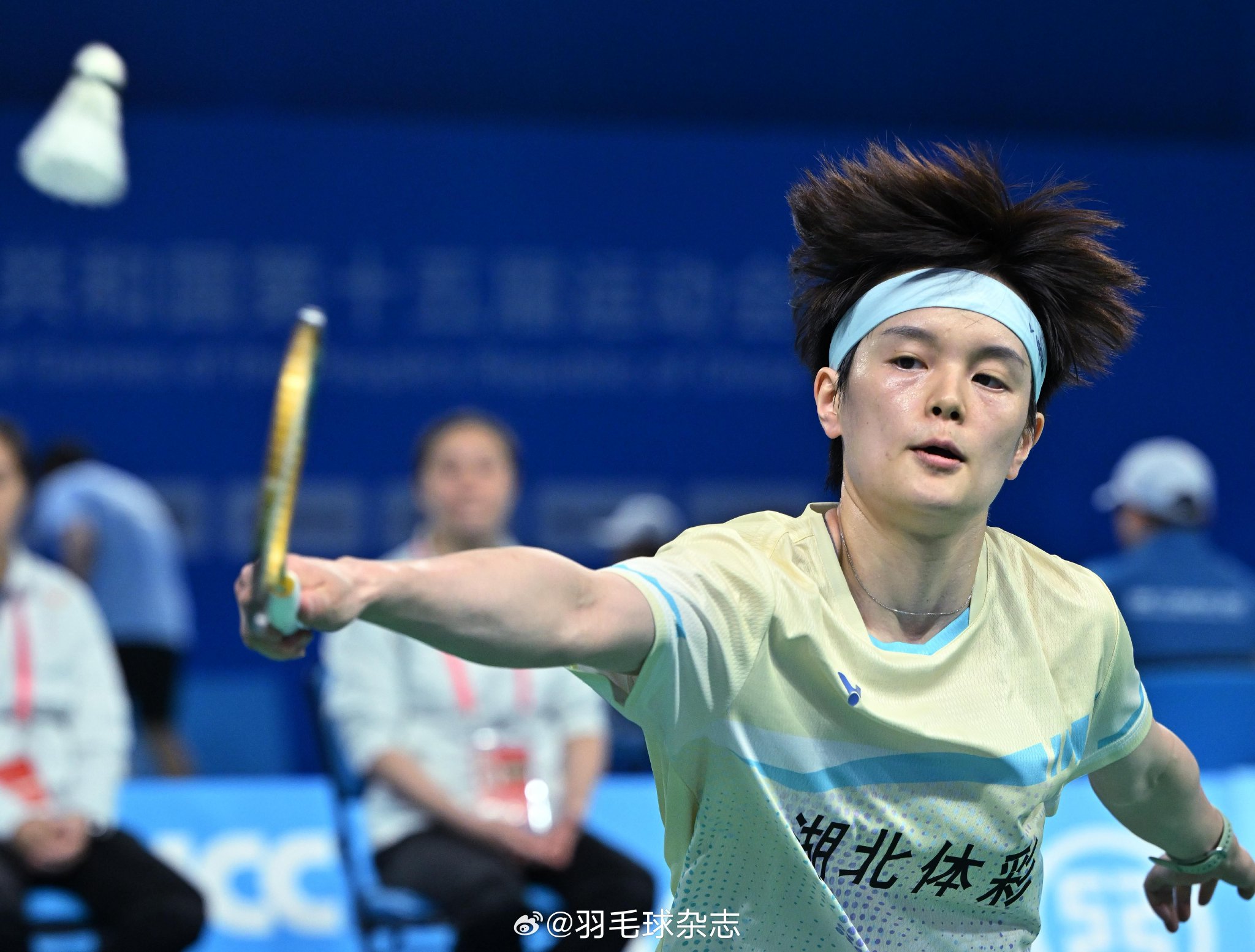 全运会羽毛球赛女单四强对阵： 王祉怡 VS 高昉洁、韩悦 VS 陈雨菲