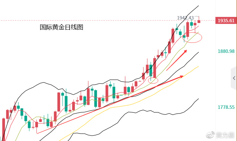 黄力晨：多方强势 黄金继续看涨 