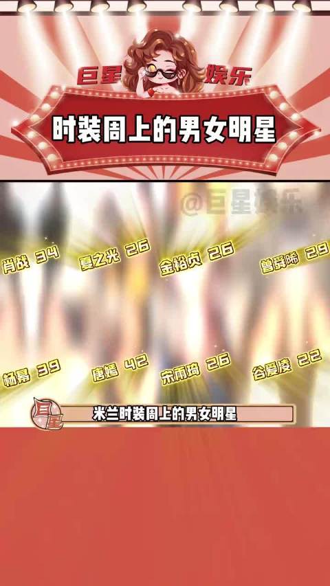 米兰时装周的男女明星，有你喜欢么你被谁惊艳到了？