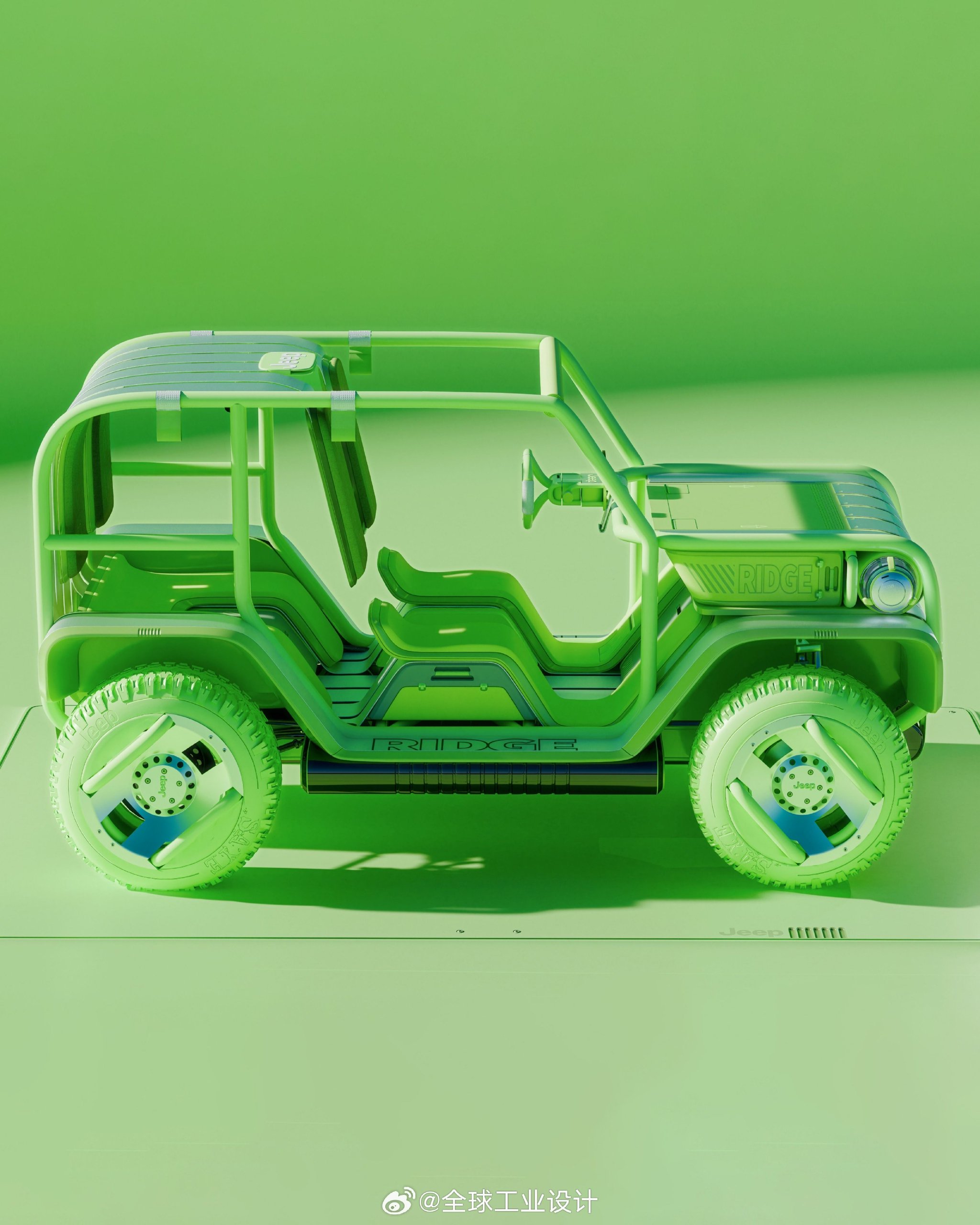 Jeep Ridge概念设计，模块化套件车重塑纯粹结构形态