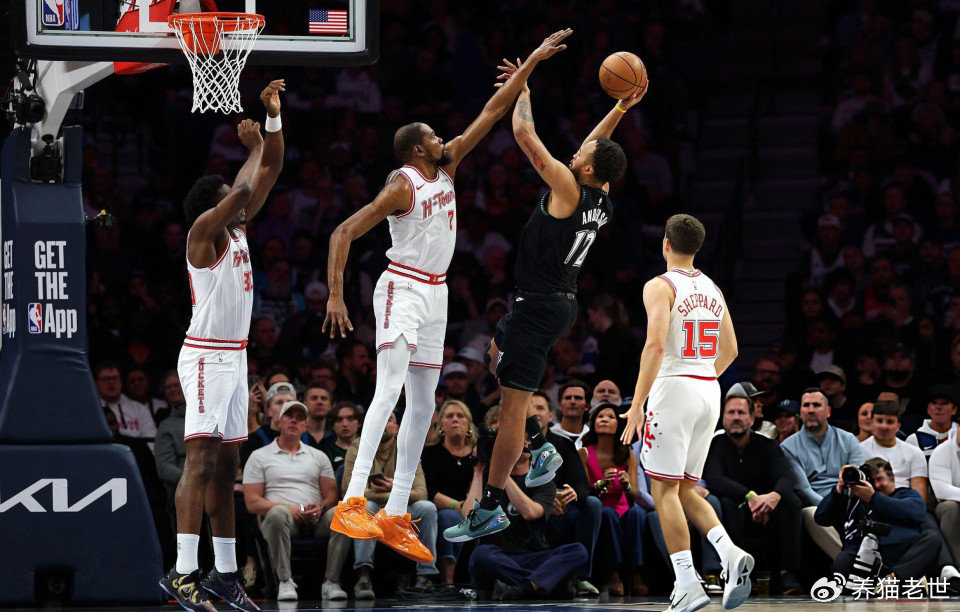 火箭加时赛耻辱0-15！两连败远离前五 杜兰特丢关键罚球申京30分