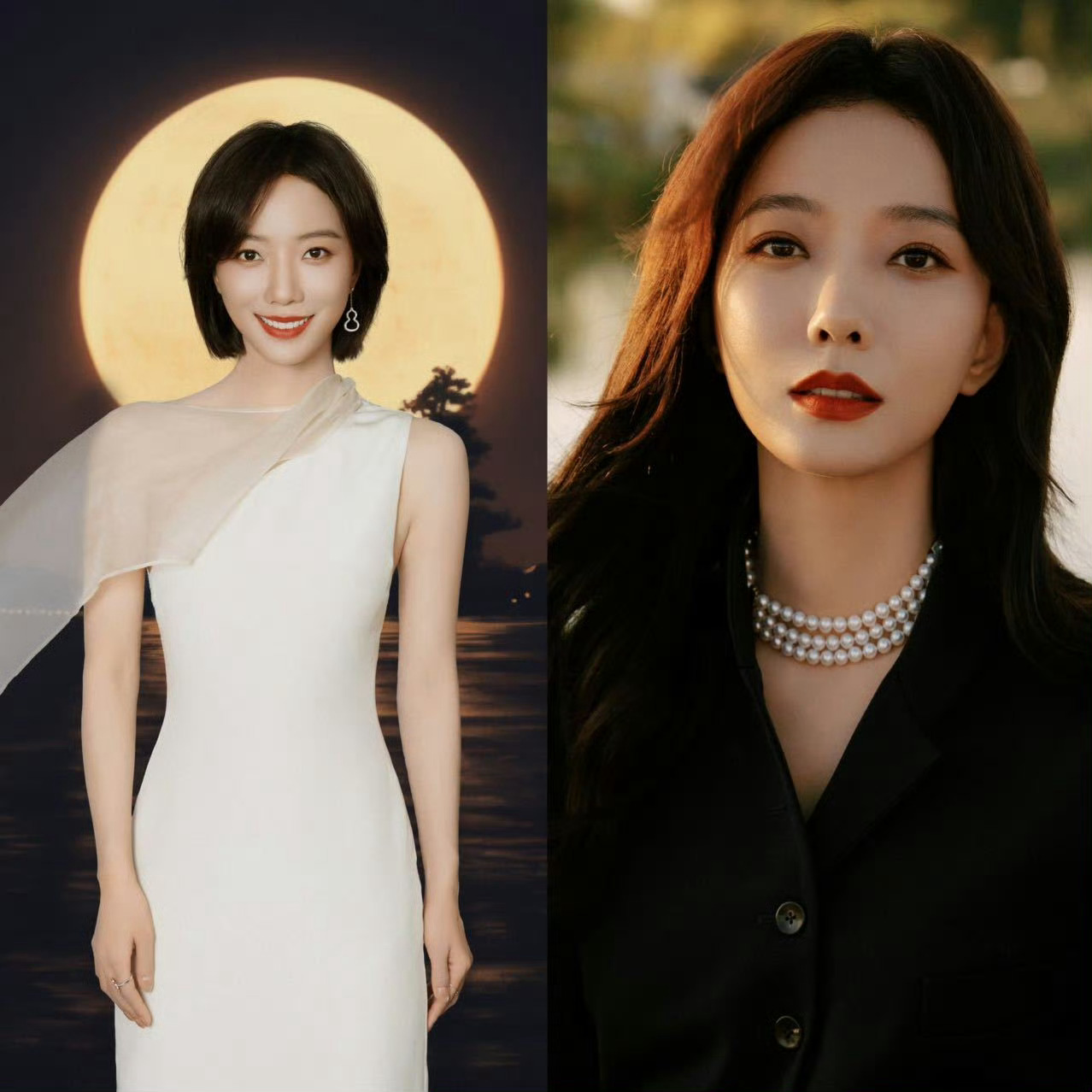 王珞丹短发飒气长发温柔，湖南卫视秋晚造型引期待