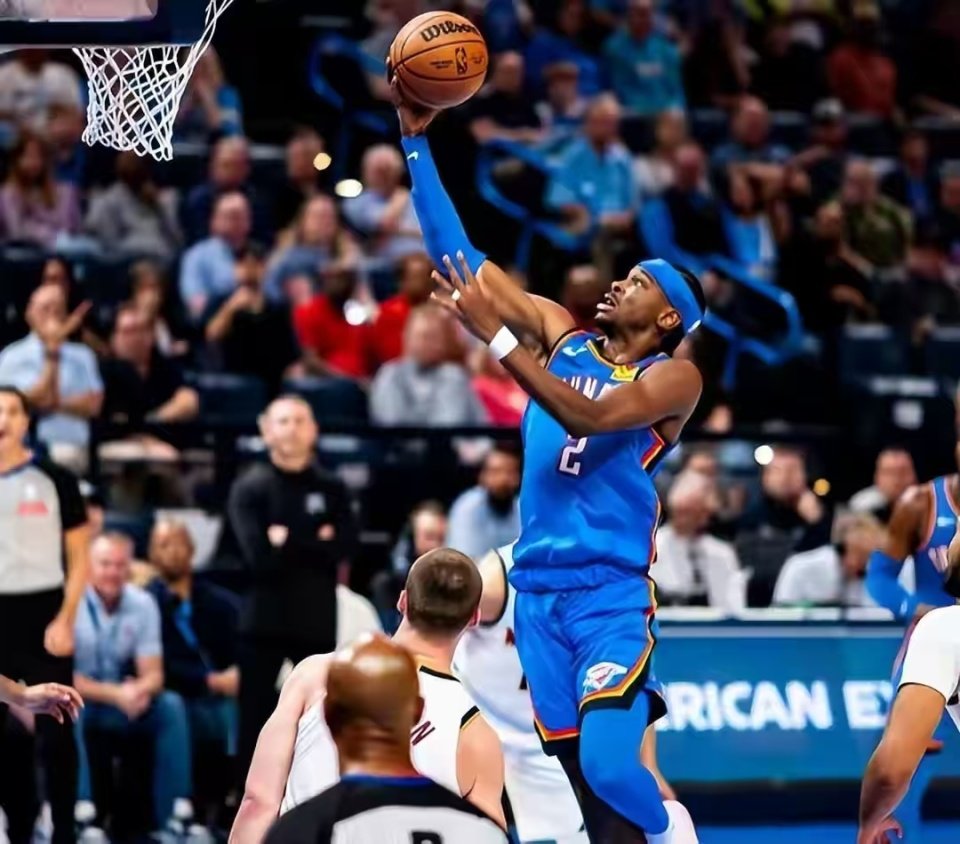 反超亚历山大！登顶MVP榜第一，有望成为历史最年轻MVP？雷霆苦主