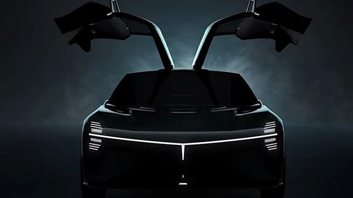 五菱首款全球新能源概念车来了，超跑同款鸥翼门，24日首发