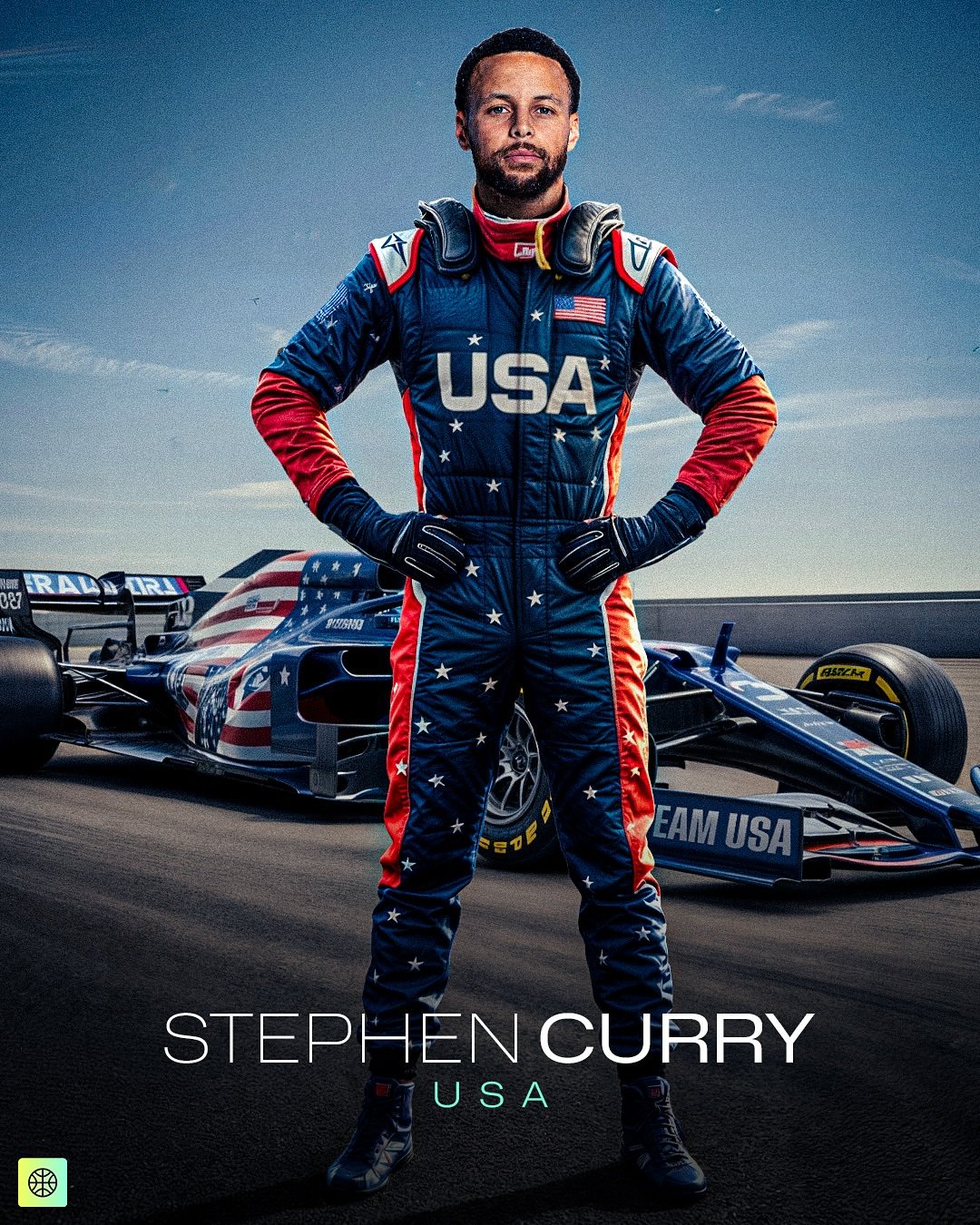 NBA球员化身F1赛车手，有点酷啊！