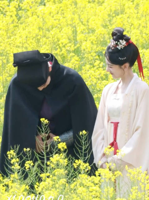 丁禹兮、宋祖儿《司宫令》花田路透，俩人得了一种一对视就偷笑的病