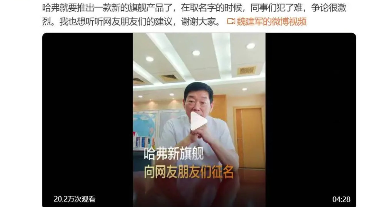 长城汽车的“一生之敌”，是起名？