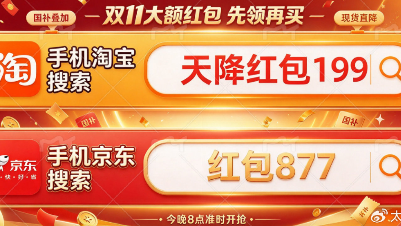 2026淘宝天猫双十一什么时候开始？淘宝双11红包活动从10月15日10点