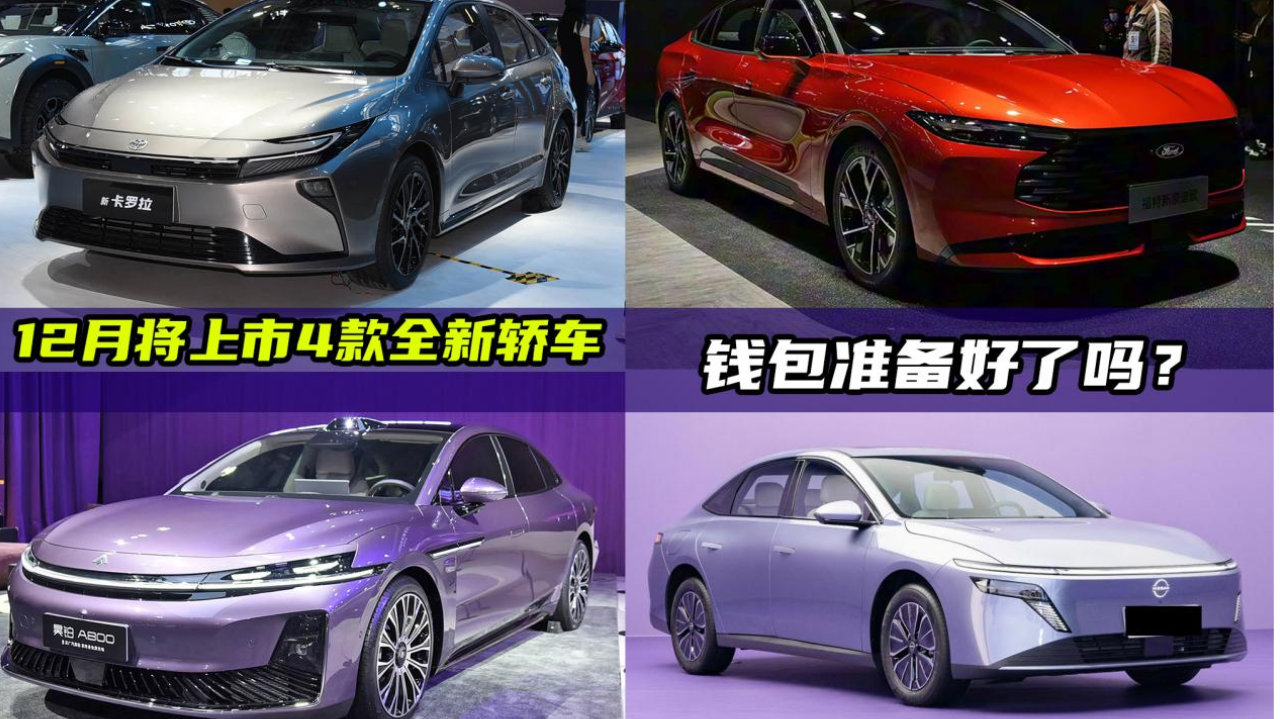 12月将上市的4款轿车，最便宜的不到10万块，没买车的有福了