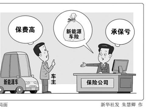 车主嫌贵险企喊亏　新能源车险陷两难