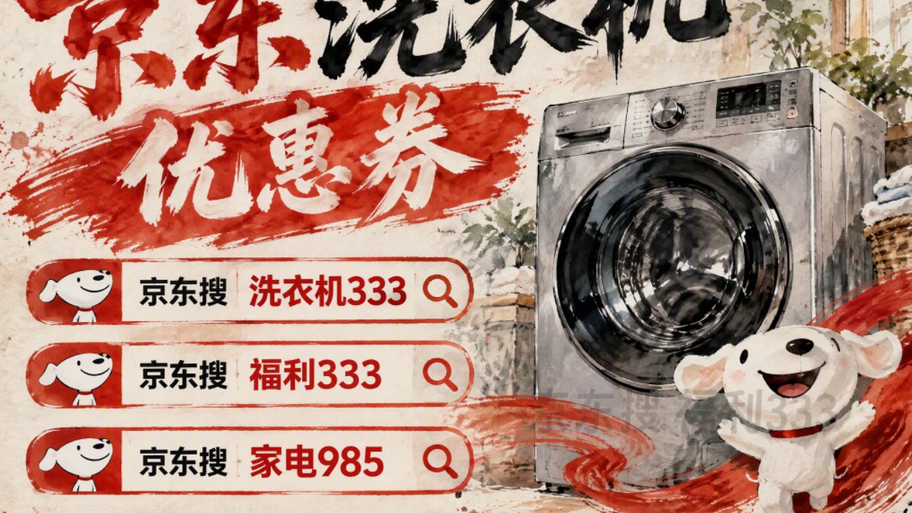 价格要迎来新低？京东双十一洗衣机优惠券集中放送别错过！