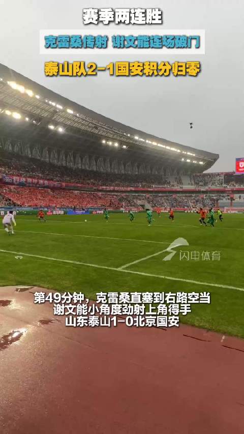 现场视频丨十年主场不输国安！山东泰山队迎赛季两连胜
