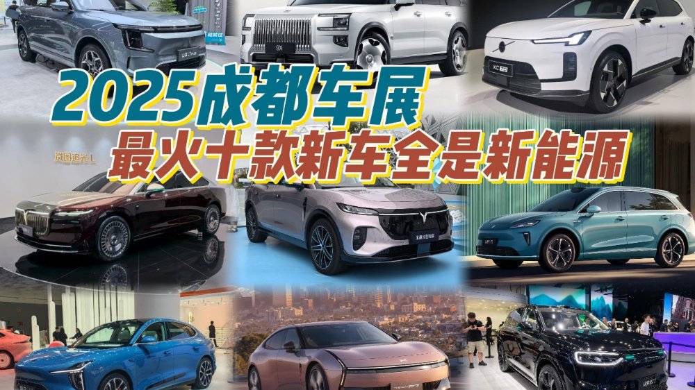 2025成都车展：最火十款新车全是新能源