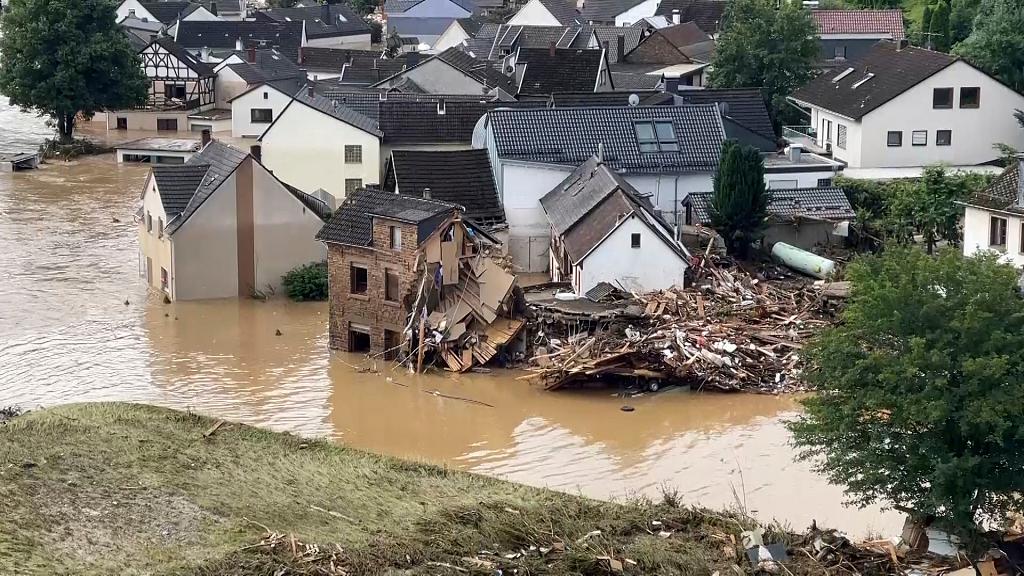 欧洲暴雨洪水已致超110人死亡 德国约1300人失踪