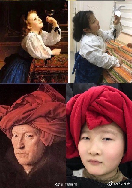 名画cosplay,适合cos的世界名画 成都小学生家中cosplay名画