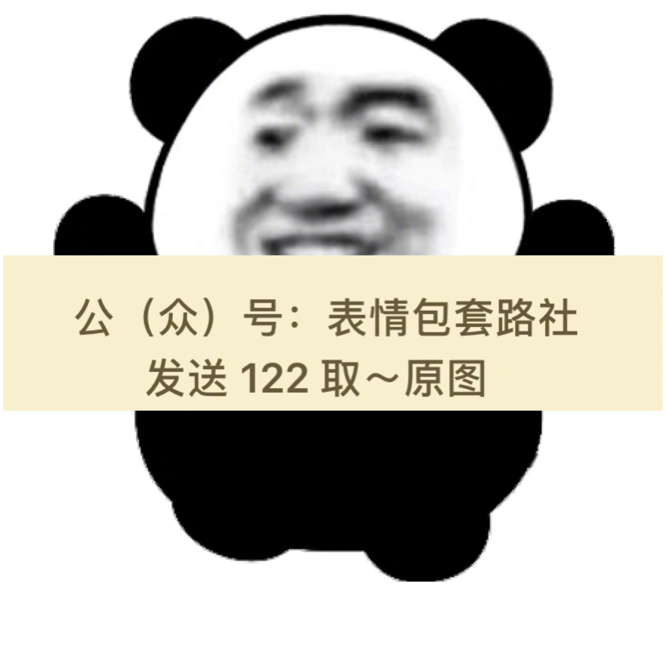 熊猫头超大霸屏表情包(含代码) 变大超大熊猫表情包