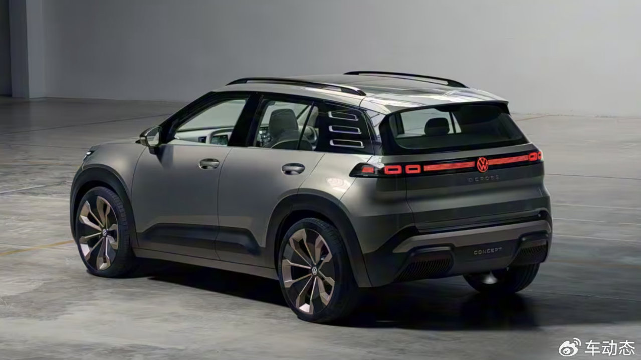 大众ID.Cross量产版曝光，传统门把手，纯电探歌？
