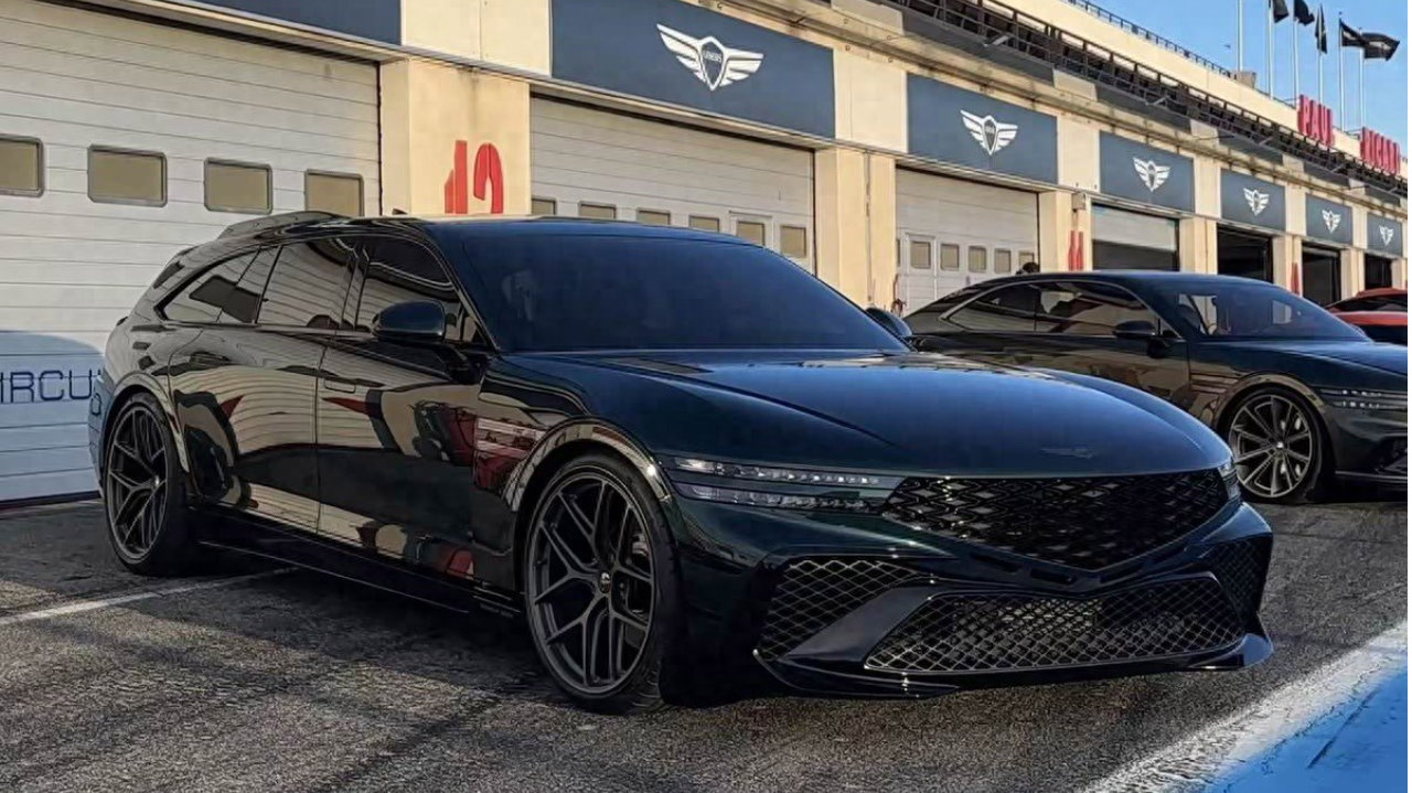 漂亮！捷尼赛思G90猎装版实车曝光，外观很年轻运动，3.5T动力