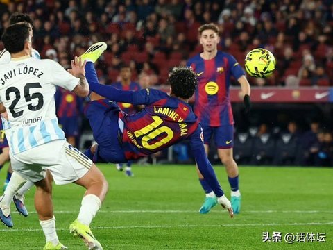 亚马尔惊艳破门!拉菲尼亚看呆了，巴萨大胜:1项数据傲视5大联赛