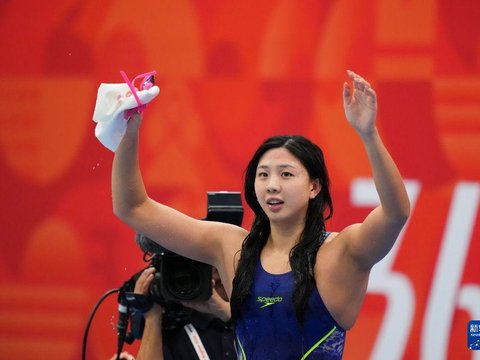 亚运会｜游泳——唐钱婷获女子50米蛙泳冠军