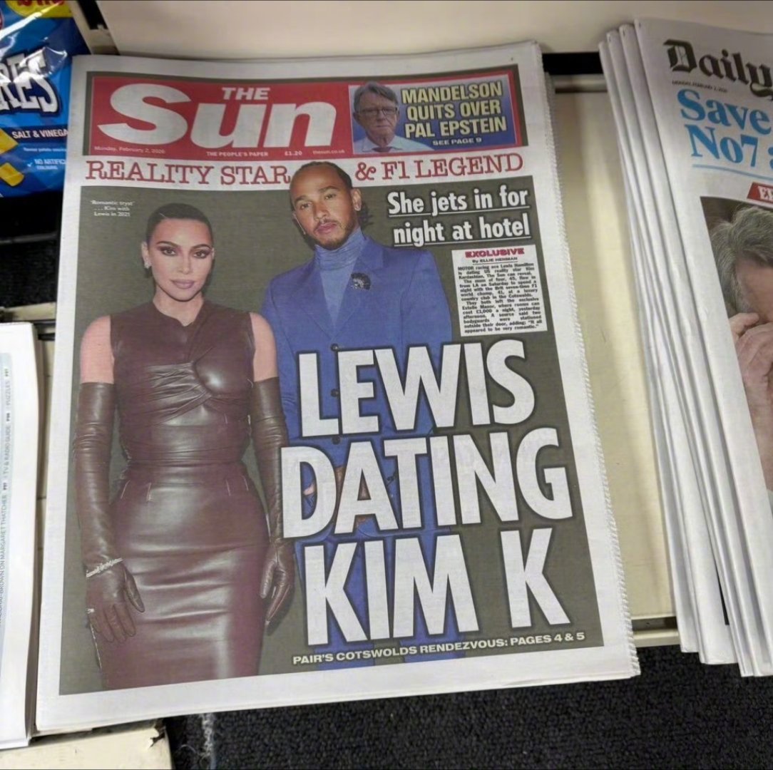 《太阳报》曝金·卡戴珊和F1赛车手刘易斯·汉密尔顿秘密约会