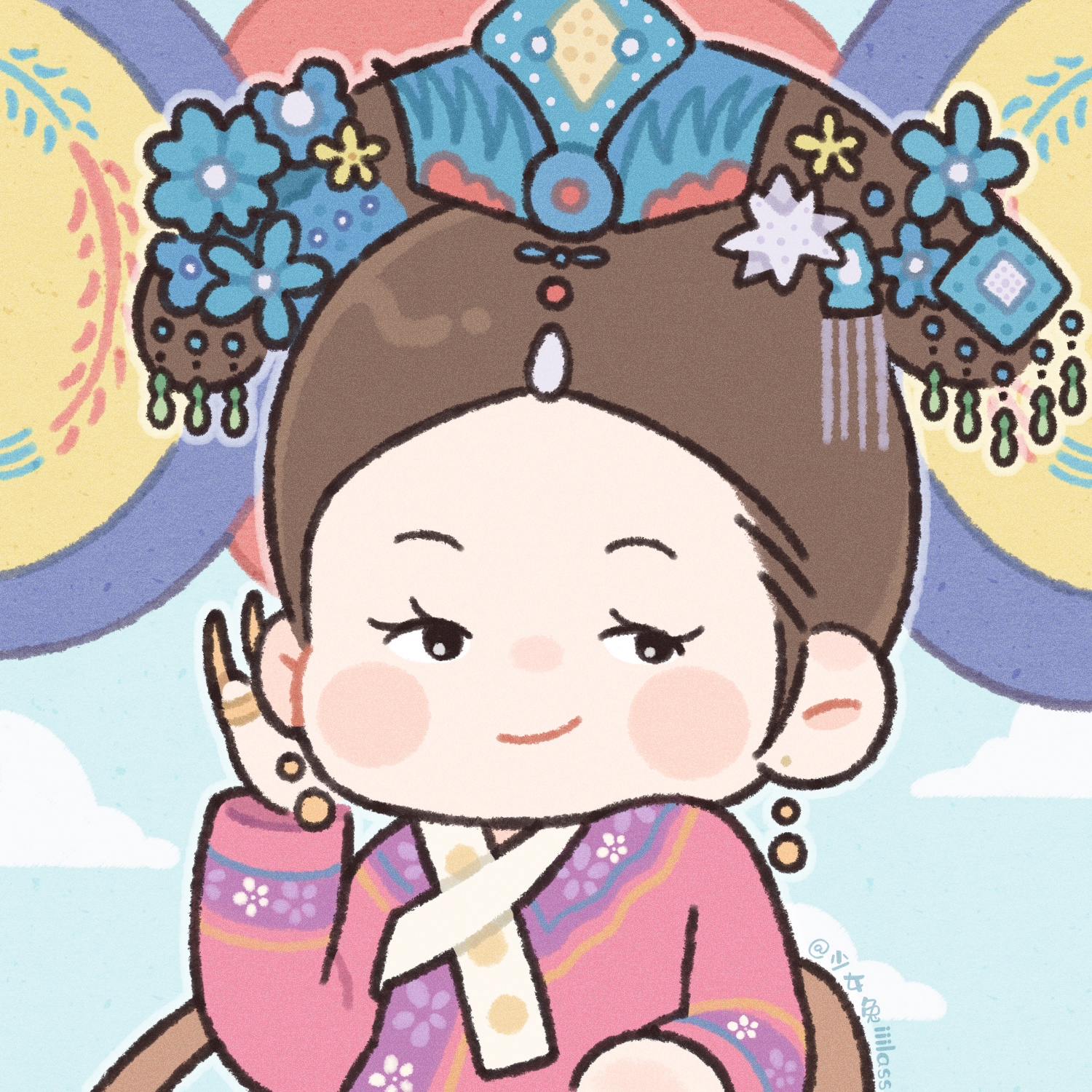 画了一组甄嬛传头像