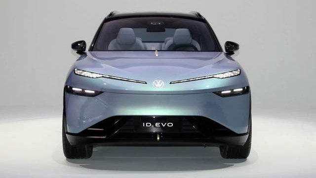 大众ID.EVO量产版下线，大型SUV，全新设计风格，外观很年轻运动