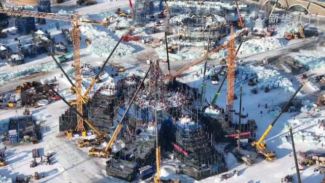 哈尔滨冰雪大世界冰建施工火热开展|哈尔滨市|黑龙江省|张涛|梦幻|童话世界_新浪新闻