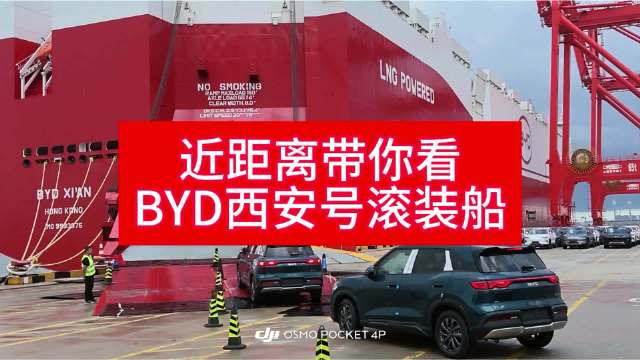 近距离带你看！BYD西安号滚装船！英子，开门，爹迪！