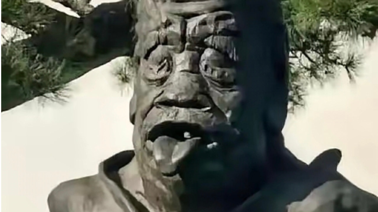 太原吐舌老子像终于拆除了