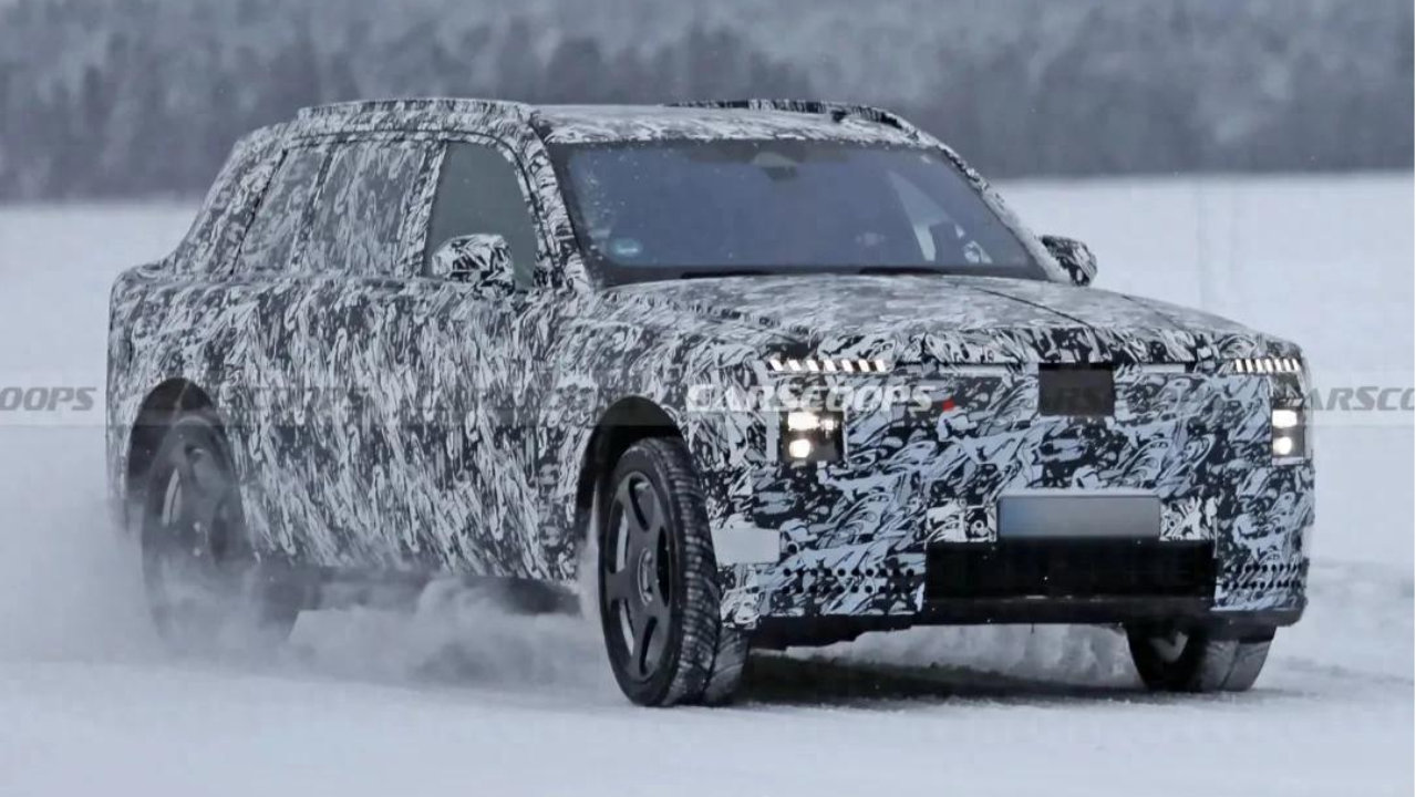 劳斯莱斯纯电库里南极寒测试谍照曝光，与闪灵同构架，2027年发布