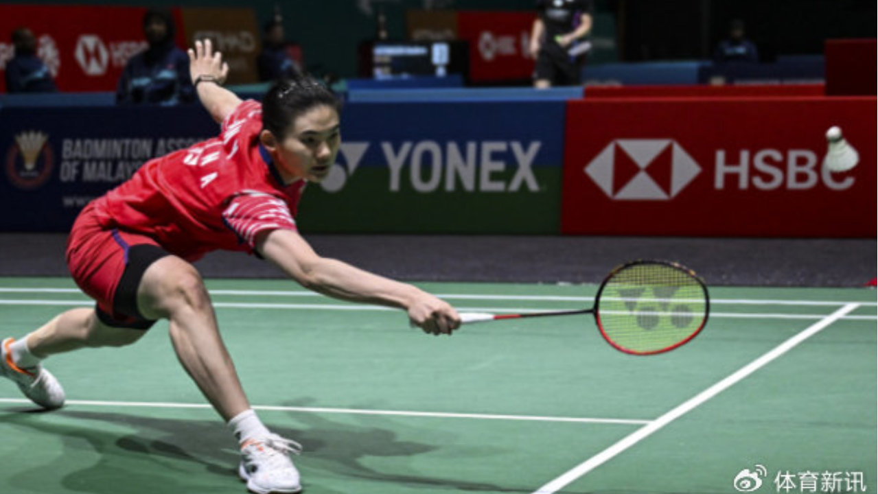 韩悦2-1邱品蒨，晋级女单四强