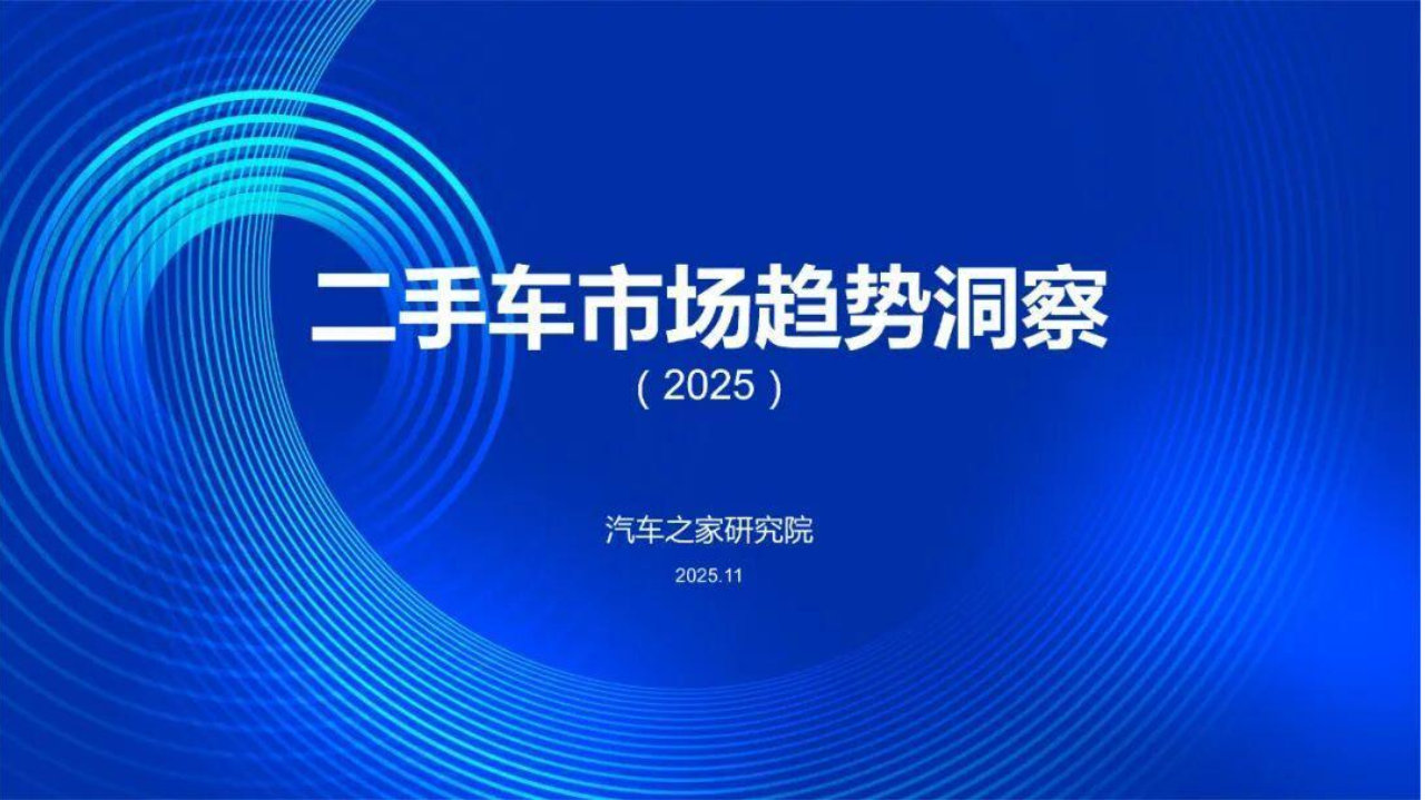 二手车市场趋势洞察（2025）报告