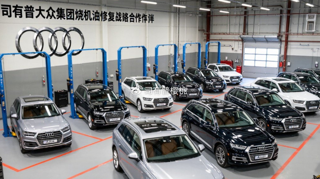 奥迪Q7烧机油活塞环卡滞治理