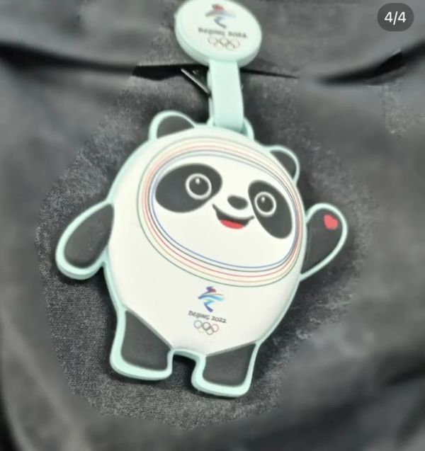 小徽章大缘分冬奥志愿者送给外国记者冰墩墩挂件最后一天收到了特别