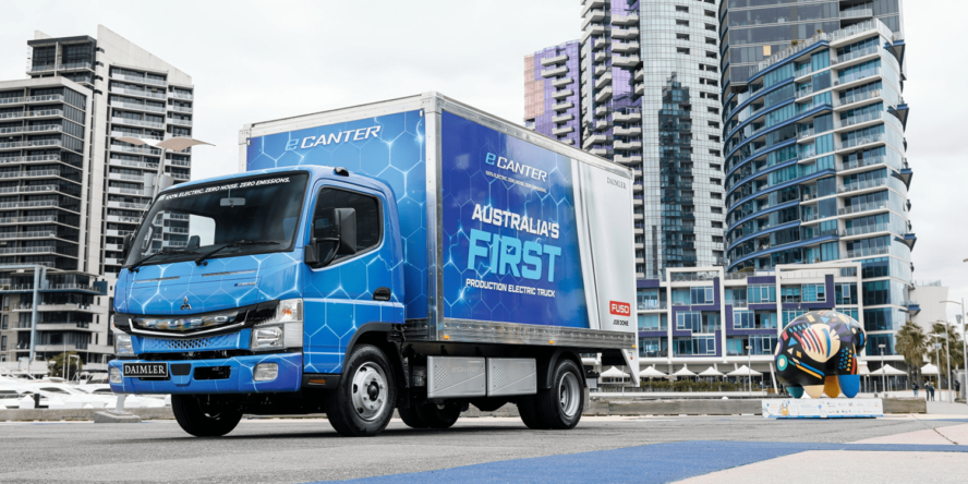 降低排放,fuso ecanter电动轻型卡车抵达澳大利亚-新浪汽车