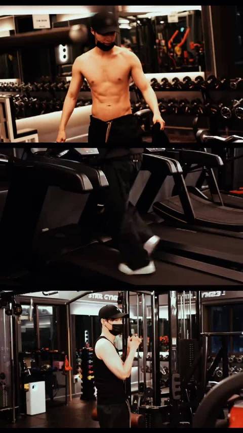 自律boss@张艺兴 上线！开启高精力健身模式！