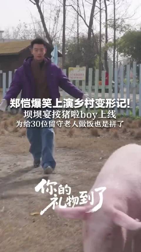 郑恺乡村变形记上演坝坝宴按猪boy，为30位留守老人做饭